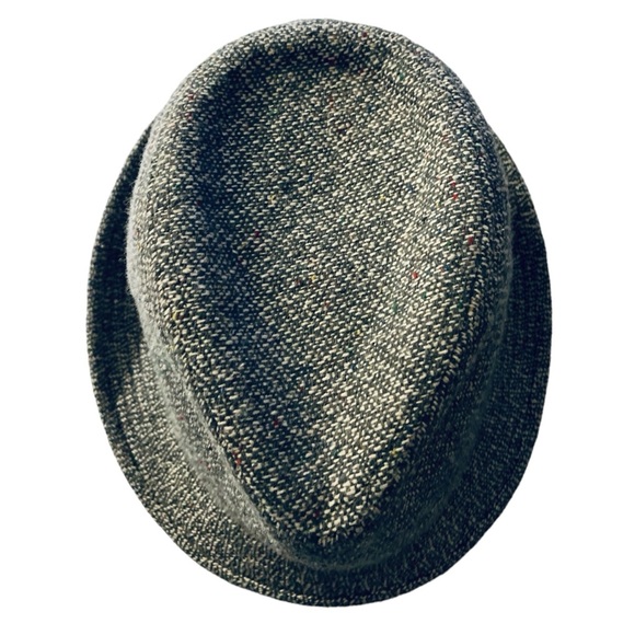 Vintage Crown Co. Grey Mens Wool Blend Trilby Hat - Picture 6 of 16